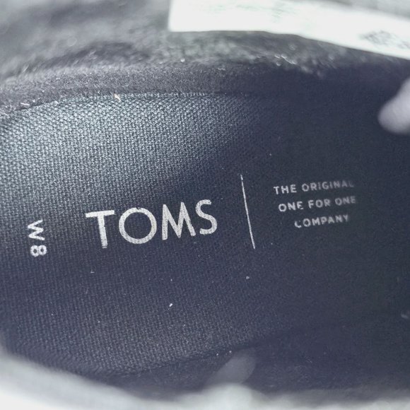 Toms Women's Kala Grey Vegan Leather Snakeskin Wedge Booties Sz 8 10014883 - Picture 10 of 10